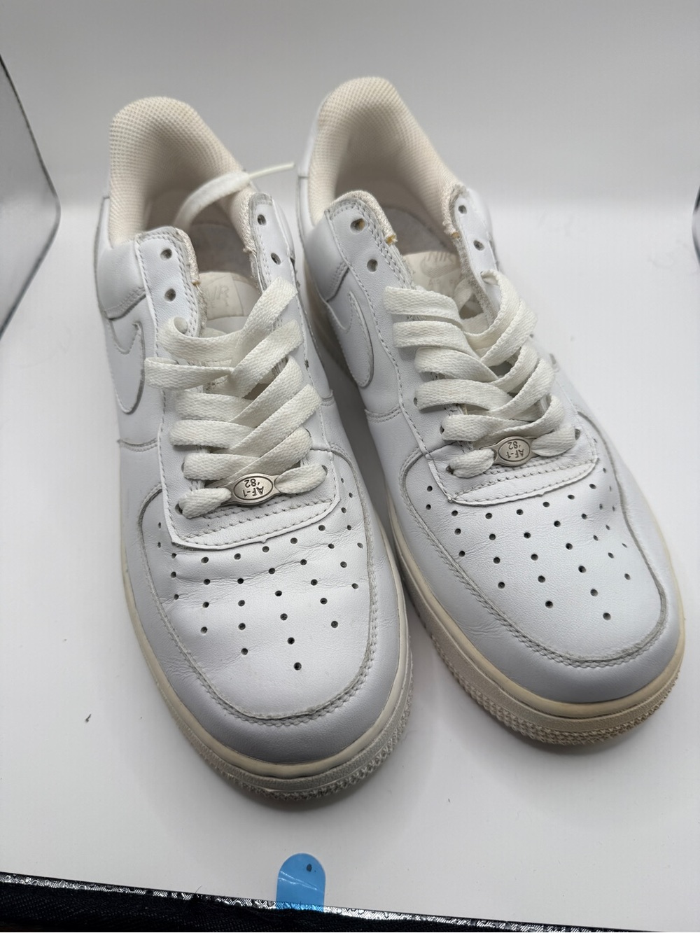 Nike Air Force Ones  Leather Low-Top Sneakers